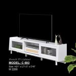 MADELINE 180cm Sliding Glass Door Tv Cabinet-White - Image 5