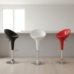 B02 High Back Swivel Bar Chair-3 Colors