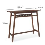 MAVIN 29Inch 2 Seater Wooden Bar Set-Medium Brown - Image 7