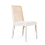 MAVIN Rattan Back Rest Dining Chair-Cream White - Image 3