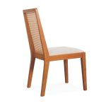 MAVIN Rattan Back Rest Dining Chair-Light Walnut - Image 6
