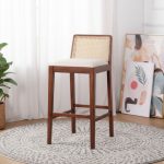 MAVIN 29Inch Wooden Bar Chair-Medium Brown