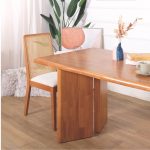 MAVIN 4 Seater Dining Set-Light Walnut - Image 3