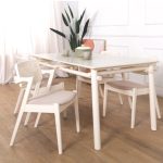 MEKO 160cm Dining Table-Cream White - Image 7