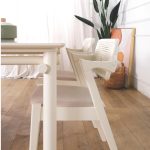MEKO 160cm Dining Table-Cream White - Image 4