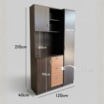 MINATO 120cm Kitchen Cabinet-Wenge - Image 5
