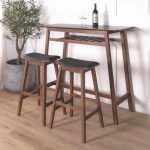 MORRIS 107cm Wooden Bar Table-Medium Brown - Image 5