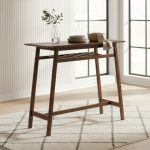 MORRIS 107cm Wooden Bar Table-Medium Brown