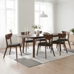 NAIDA 6 Seater Extension Dining Set-Cocoa