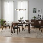 NAIDA 6 Seater Extension Dining Set-Cocoa - Image 3