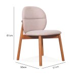 PIVOT Dining Chair-Light Walnut - Image 6