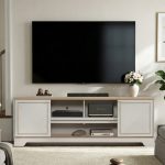 REGENT 180cm TV Cabinet-Oak+Grey