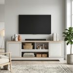 REGENT 180cm TV Cabinet-Oak+Grey - Image 2