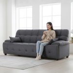 RENATA 3 Seater Sofa-Grey - Image 2
