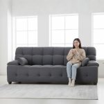 RENATA 3 Seater Sofa-Grey