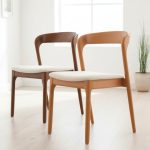 ROBY Wooden Dining Chair-Light Walnut - Image 2