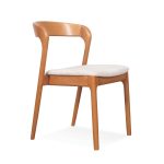 ROBY Wooden Dining Chair-Light Walnut - Image 6