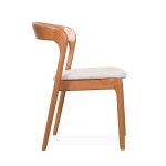 ROBY Wooden Dining Chair-Light Walnut - Image 4