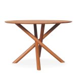 ROBY D120cm Round Table-Light Walnut - Image 4