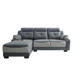 ROMANA L Shaped Pet Friendly Sofa-Grey - Image 5