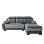 ROMANA L Shaped Pet Friendly Sofa-Grey - Image 6