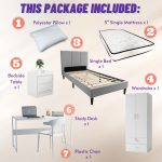 [Package] ANYA Single Size Bedroom 7 Pieces Set - Image 2