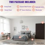 [Package] MANADO Queen & King 6 Pieces Bedroom Set - Image 3