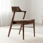 SOLEN Wooden Dining Chair-Medium Brown