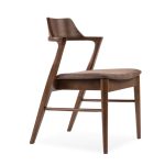 SOLEN Wooden Dining Chair-Medium Brown - Image 7