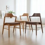 SOLEN Wooden Dining Chair-Light Walnut - Image 2
