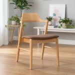 SOLEN Wooden Dining Chair-Beech