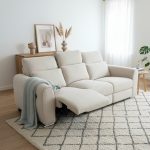 SONNY 3 Seater Pet Friendly Recliner Sofa-Beige - Image 2