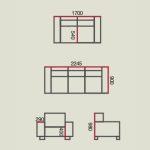 TESSA 2+3 Pet Friendly PU Sofa Set-Grey - Image 2