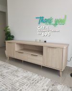 CATIA 180cm 2 Door 2 Drawers TV Cabinet-Natural - Image 4