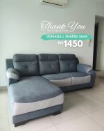 ROMANA L Shaped Pet Friendly Sofa-Grey - Image 7