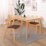 THERESE 4 Seater Dining Set-Beech
