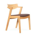 THERESE Wooden Dining Chair-Beech - Image 3