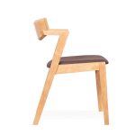 THERESE Wooden Dining Chair-Beech - Image 2
