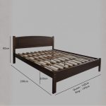 THOMAS King Size Bed Frame-Walnut - Image 5