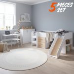 [Package] TOBBY Single Size 5 Pieces Bedroom Set