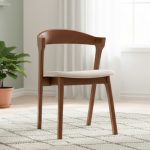 UMMA Wooden Dining Chair-Medium Brown - Image 2