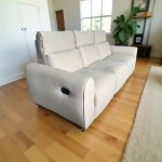 SONNY 3 Seater Pet Friendly Recliner Sofa-Beige - Image 6