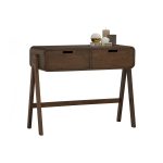 ALWINA 100cm 2 Drawers Console Table-Cocoa - Image 2