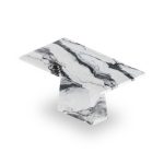 DARLYN Artificial Marble 6 Seater Dining Set - Image 4