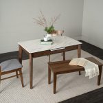 FOLT 120+30cm Melamine Top Extension Table-Cocoa - Image 5