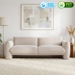 HOGEN 3 Seater Pet Friendly Sofa-Grey Mist
