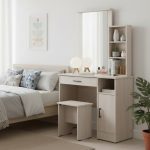 DUBLIN Dressing Table Set-Light Oak - Image 2