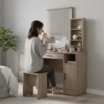 DUBLIN Dressing Table Set-Dark Oak