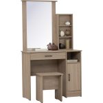 DUBLIN Dressing Table Set-Dark Oak - Image 3