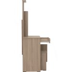DUBLIN Dressing Table Set-Dark Oak - Image 7